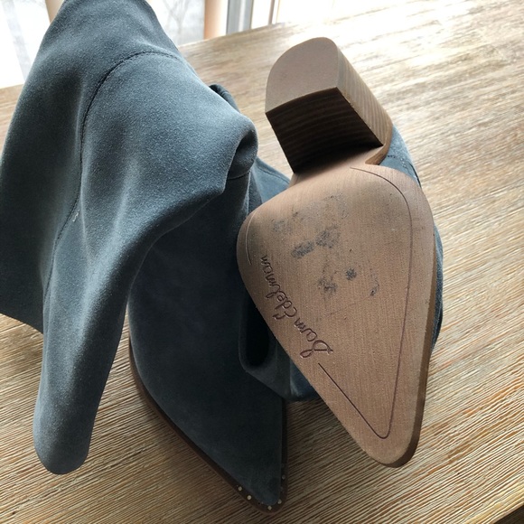 Sam Edelman Suede Pull-on Slouch Boots - Picture 6 of 6